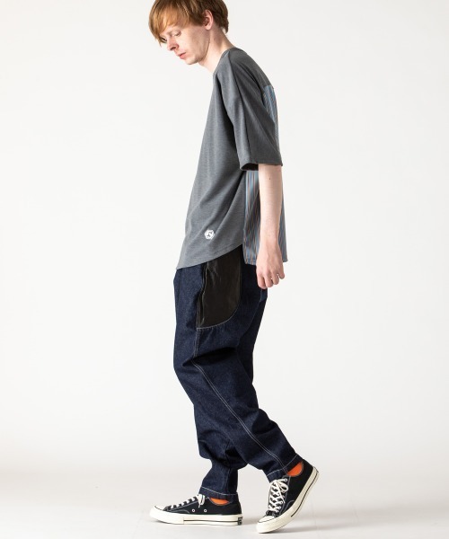 rehacer(レアセル)の「rehacer : Joint Cover Cutsewn S/S Made in Japan / ジョイントカバーカットソー メイドインジャパン(Tシャツ/カットソー・メンズ・ブラック/グレー・LARGE/X-LARGE/MEDIUM/SMALL)」の6枚目の写真