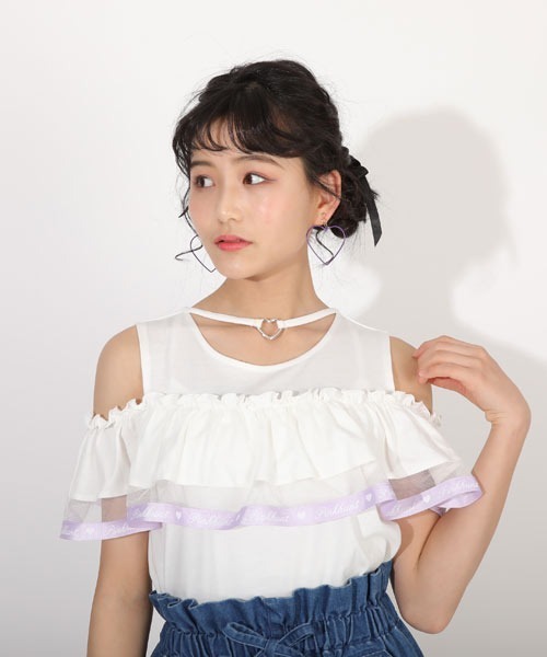 Super Lovers つなぎ V系 ボーダー ピンク ロック 半袖 いただい