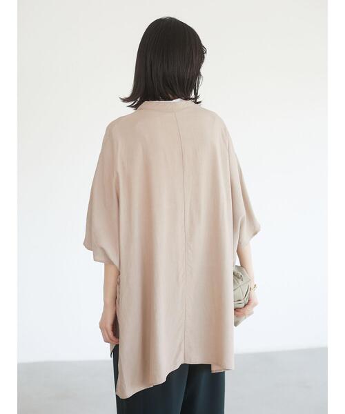 CRAFT STANDARD BOUTIQUE（クラフトスタンダードブティック）の「ドロップショルダースタンドカラーボックスシャツ　＊◇（シャツ/ブラウス・レディース・オレンジ/モカ/ミント/ネイビー・FREE）」の14枚目の写真