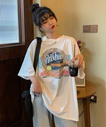 ACT | 【ACT -fascination design-】ビッグシルエット プリントTシャツ(Tシャツ/カットソー)