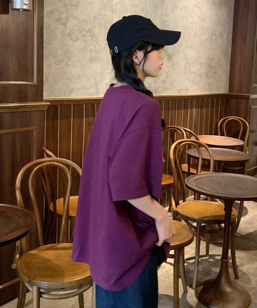 ACT（アクト）の「【ACT -fascination design-】ビッグシルエット プリントTシャツ（Tシャツ/カットソー・レディース・ホワイト/パープル・FREE）」の17枚目の写真