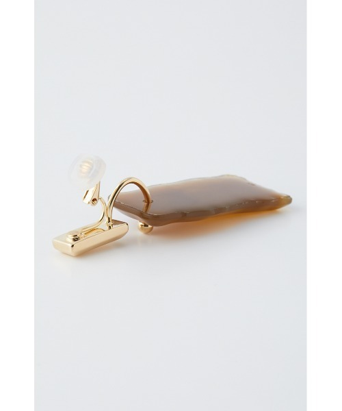 SLY（スライ）の「MARBLE PLATE EARRING（イヤリング・レディース・ブラウン/ホワイト・FREE）」の9枚目の写真