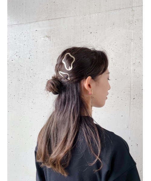 SLY（スライ）の「MARBLE PLATE EARRING（イヤリング・レディース・ブラウン/ホワイト・FREE）」の14枚目の写真