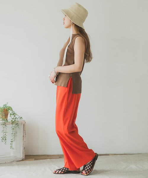 ITEMS URBANRESEARCH（アイテムズ アーバンリサーチ）の「リブタンクトップ（タンクトップ・レディース・ブラック/グレー系その他/ミント/ブラウン・FREE）」の14枚目の写真