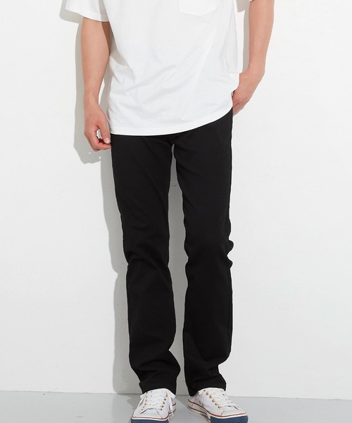 coca(coca)(コカ)の「ストレッチツイルスリムフィットパンツ(その他パンツ・メンズ・ブラック・S/M/L/XL)」の1枚目の写真