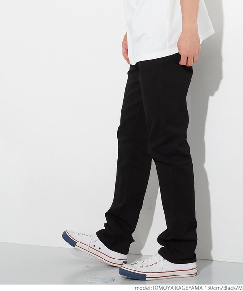 coca(coca)(コカ)の「ストレッチツイルスリムフィットパンツ(その他パンツ・メンズ・ブラック・S/M/L/XL)」の2枚目の写真