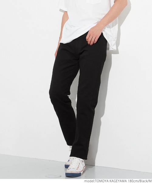 coca(coca)(コカ)の「ストレッチツイルスリムフィットパンツ(その他パンツ・メンズ・ブラック・S/M/L/XL)」の4枚目の写真