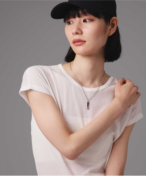 LION HEART（ライオンハート）の「【限定展開】“SAND”プレートネックレス/サージカルステンレス（金属アレルギー対応）【LION HEART / ライオンハート】（ネックレス・メンズ・ブラック/シルバー/シルバー×ブラック・50cm）」の15枚目の写真