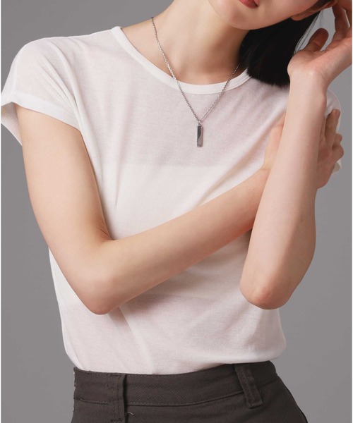 LION HEART（ライオンハート）の「【限定展開】“SAND”プレートネックレス/サージカルステンレス（金属アレルギー対応）【LION HEART / ライオンハート】（ネックレス・メンズ・ブラック/シルバー/シルバー×ブラック・50cm）」の16枚目の写真