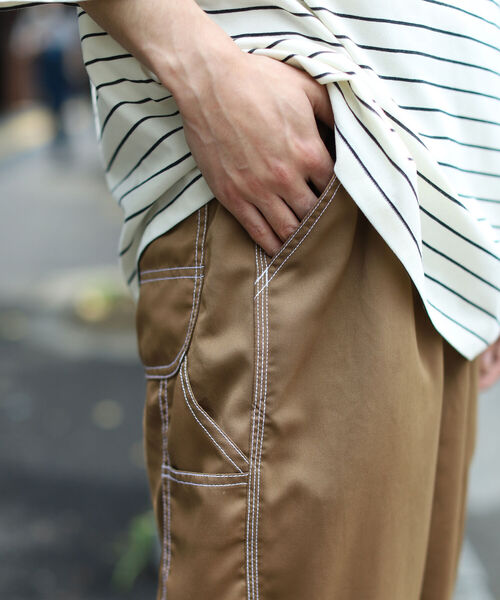 BEAMS（ビームス）の「BEAMS / ステッチ イージー ペインターパンツ（その他パンツ・メンズ・ブラック/ブラウン系その他4・SMALL/MEDIUM/LARGE）」の9枚目の写真