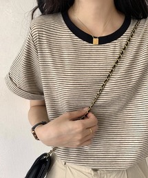 ABITOKYO | ハーフボーダーカットTシャツ(Tシャツ/カットソー)