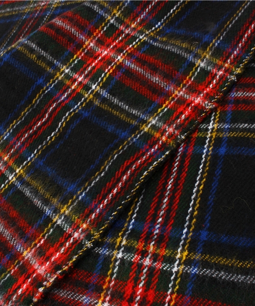 CIAOPANIC（チャオパニック）の「【Ciaopanic】トラッドチェックストール（ストール/ショール・レディース・レッド/グリーン・FREE）」の5枚目の写真