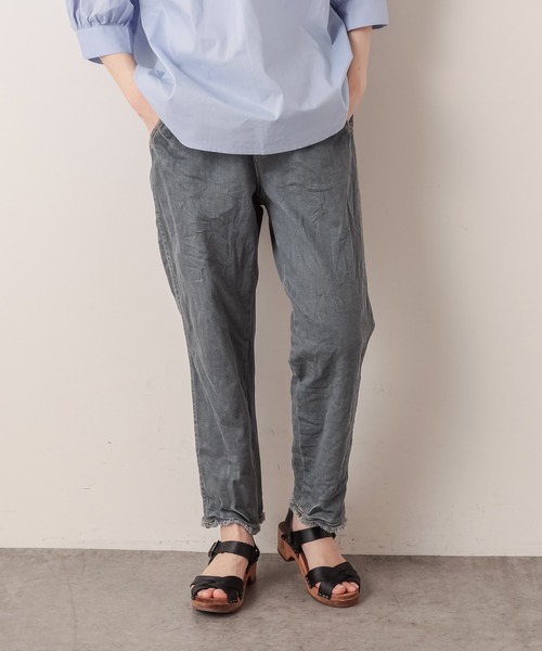 PUAL CE CIN（ピュアルセシン）の「JAPAN MADE デニムパンツ（デニムパンツ・レディース・ホワイト/グレー/インディゴブルー・FREE）」の2枚目の写真