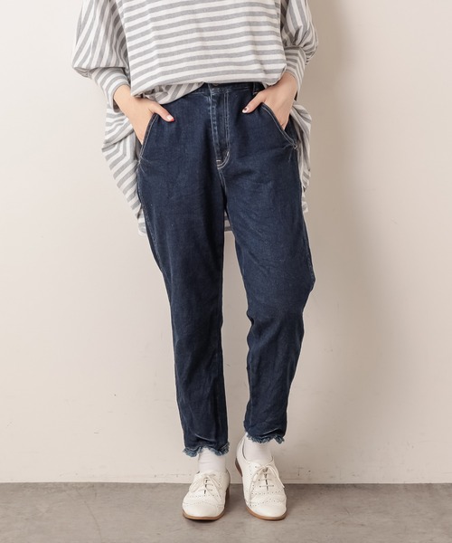 PUAL CE CIN（ピュアルセシン）の「JAPAN MADE デニムパンツ（デニムパンツ・レディース・ホワイト/グレー/インディゴブルー・FREE）」の13枚目の写真