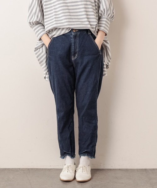 PUAL CE CIN（ピュアルセシン）の「JAPAN MADE デニムパンツ（デニムパンツ・レディース・ホワイト/グレー/インディゴブルー・FREE）」の14枚目の写真