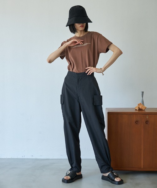 VACANCY（ヴァカンシー）の「Eco leather buckle sandal（サンダル・レディース・ブラック・S/M/L）」の6枚目の写真