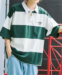 WEGO | WEGO/ヘビーウエイト ビッグシルエット5分袖ラガーシャツ(ポロシャツ)