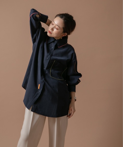 新品 エイミーロウ シャツ Eimee Law（エイミーロウ）の「パイピングデザインシャツ（シャツ