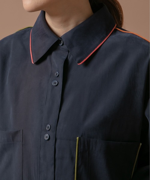 エイミーロウ パイピングデザインシャツ