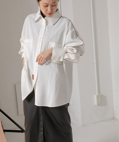 新品 エイミーロウ シャツ Eimee Law（エイミーロウ）の「パイピングデザインシャツ（シャツ