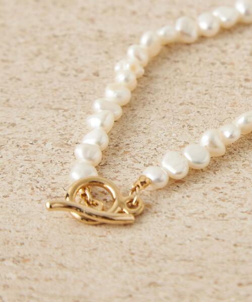 CITEN(シテン)の「<CITEN(シテン)>淡水 バロック パール ショート ネックレス(ネックレス・レディース・シルバー/オフホワイト・FREE)」の8枚目の写真