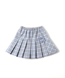 KP（ケーピー）の「前プリーツのストレッチ先染めチェックスカパン(100-130cm)（スカート・キッズ）」