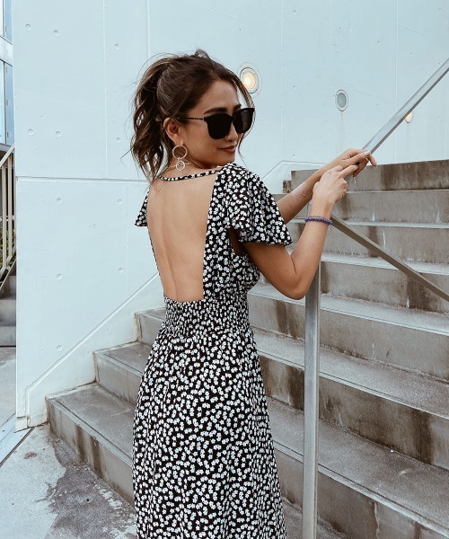 esutoreja（エストレジャ）の「フラワーバックオープンワンピース（ワンピース・レディース・ブルー/レッド/ブラック・FREE）」の17枚目の写真