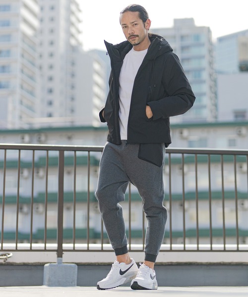 CAMBIO（カンビオ）の「mp9238-アシンメトリー異素材切替ダンボールニットスウェットパンツ（スウェットパンツ・メンズ・ブラック/チャコール/グレー・L/M/XL/S）」の15枚目の写真