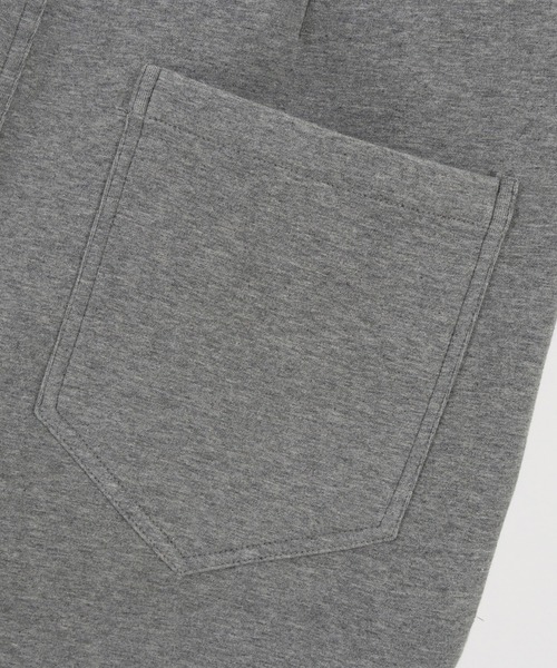 CAMBIO（カンビオ）の「mp9238-アシンメトリー異素材切替ダンボールニットスウェットパンツ（スウェットパンツ・メンズ・ブラック/チャコール/グレー・L/M/XL/S）」の6枚目の写真