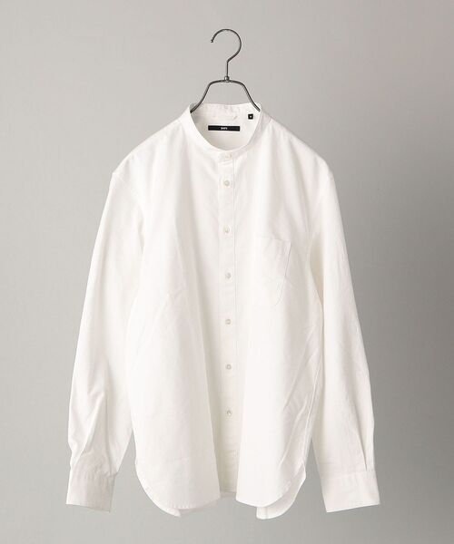 SHIPS(シップス)の「SHIPS: 播州織 先染めツイル バンドカラーシャツ(シャツ/ブラウス・メンズ・ホワイト/ネイビー/ブラウン・SMALL/MEDIUM/LARGE/X-LARGE)」の22枚目の写真