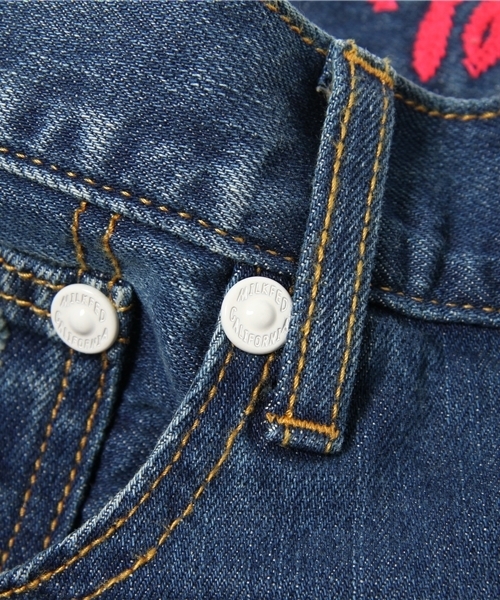 MILKFED.（ミルクフェド）の「ROLLED SHORTS　（ショートパンツ/デニム）（デニムパンツ・レディース・マルチ/ブルー・SMALL/MEDIUM）」の14枚目の写真