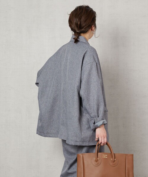 FREAK'S STORE（フリークスストア）の「▽【WEB限定】スタプレシングルジャケットセットアップ（セットアップ・レディース・ブラック/ベージュ/ブラウン/グレー/ブルー/ナチュラル/ワイン/イエロー/ピンク・SMALL/MEDIUM）」の14枚目の写真