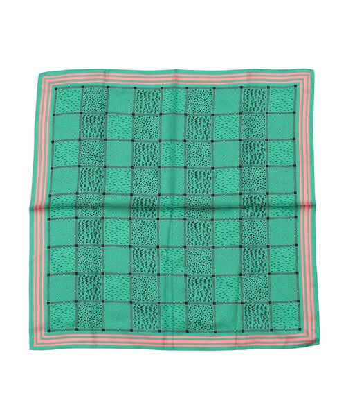SHIPS(シップス)の「【SHIPS別注】MAISON No.8:チェックスカーフ◆(バンダナ/スカーフ・レディース・グリーン/ブルー系・ONE SIZE)」の9枚目の写真