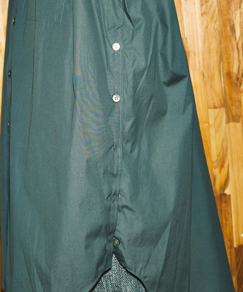 MAISON SPECIAL（メゾンスペシャル）の「《ユニセックスアイテム》プライムオーバーマキシロングシャツコート 【MAISON SPECIAL/メゾンスペシャル】（シャツ/ブラウス・メンズ・オフホワイト/ブラック/グリーン/ブルー/パープル/ダークパープル/ネイビー/グレー・1/2）」の20枚目の写真