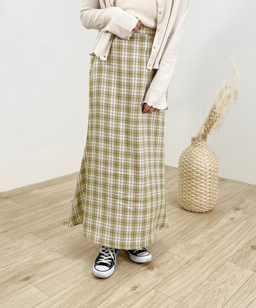 apres jour clair(アプレジュールクレア)の「【apres jour clair】アソートチェックマーメイドスカート【ZOZOTOWN限定アイテム】(スカート・レディース・ダークブラウン/グリーン/ベージュ・SMALL/X-LARGE/MEDIUM)」の9枚目の写真