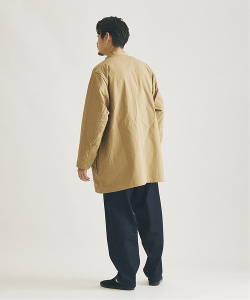 ARMY TWILL(アーミーツイル)の「【ARMY TWILL×JS / アーミーツイル】別注 スモックシャツ(シャツ/ブラウス・メンズ・ナチュラル/ブラック/ベージュ・LARGE/MEDIUM)」の5枚目の写真
