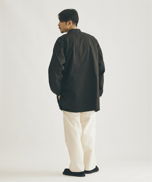 ARMY TWILL(アーミーツイル)の「【ARMY TWILL×JS / アーミーツイル】別注 スモックシャツ(シャツ/ブラウス・メンズ・ナチュラル/ブラック/ベージュ・LARGE/MEDIUM)」の9枚目の写真