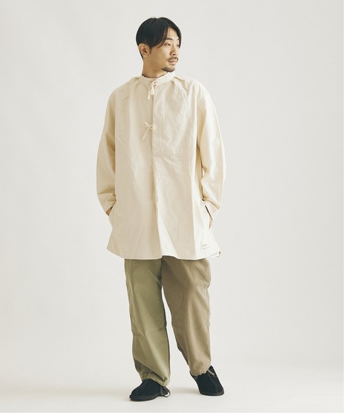 ARMY TWILL(アーミーツイル)の「【ARMY TWILL×JS / アーミーツイル】別注 スモックシャツ(シャツ/ブラウス・メンズ・ナチュラル/ブラック/ベージュ・LARGE/MEDIUM)」の16枚目の写真