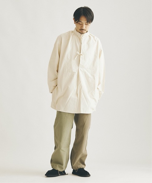 ARMY TWILL(アーミーツイル)の「【ARMY TWILL×JS / アーミーツイル】別注 スモックシャツ(シャツ/ブラウス・メンズ・ナチュラル/ブラック/ベージュ・LARGE/MEDIUM)」の18枚目の写真