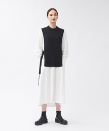 qualite | ニットレイヤードワンピース(ワンピース)