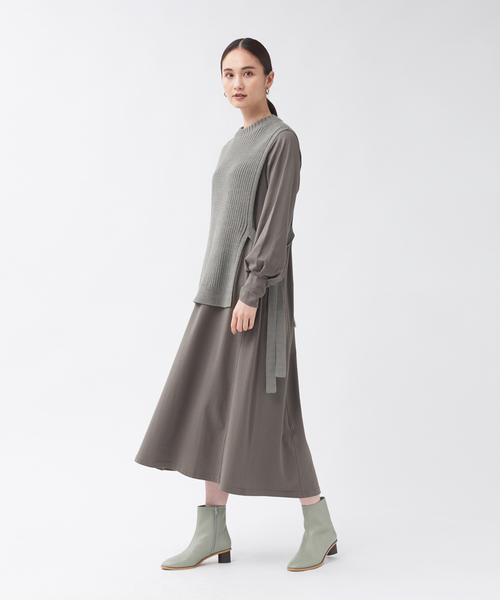 ニットレイヤードワンピース ワンピース Qualite カリテ のファッション通販 Zozotown