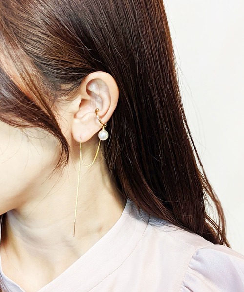 BROTHERHOOD（ブラザーフッド）の「【earyear】デザインフープ片耳イヤーカフ 2（イヤーカフ・レディース・D/L/F/B/J/H/G/A/I/E/C/K/R/N/P/Q/M/V/U/T/S/O・FREE）」の8枚目の写真