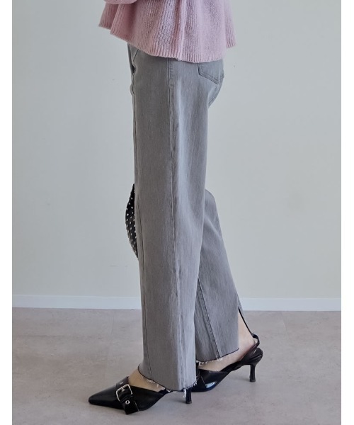 Re:EDIT（リエディ）の「[累計販売枚数1.9万枚突破！][低身長/高身長サイズ有][サステナブル]バックベンツストレートリサイクルデニム（デニムパンツ・レディース・ネイビー/ブルー/グレー/ブラック・AM/TALL/MEDIUM/AS/LARGE/SHORT）」の11枚目の写真