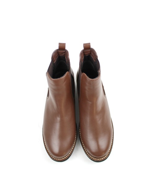 VIVIAN（ヴィヴィアン）の「厚底サイドゴアショートブーツ（ブーツ・レディース・ブラック/ダークブラウン/ブラウン/アイボリー・S/M/L）」の9枚目の写真