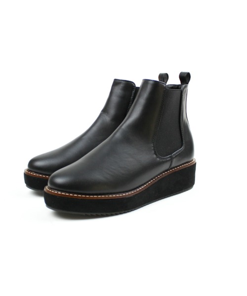 VIVIAN（ヴィヴィアン）の「厚底サイドゴアショートブーツ（ブーツ・レディース・ブラック/ダークブラウン/ブラウン/アイボリー・S/M/L）」の14枚目の写真