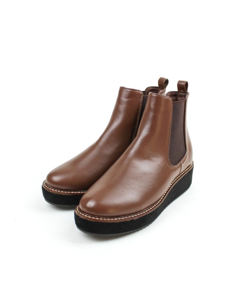 VIVIAN（ヴィヴィアン）の「厚底サイドゴアショートブーツ（ブーツ・レディース・ブラック/ダークブラウン/ブラウン/アイボリー・S/M/L）」の19枚目の写真