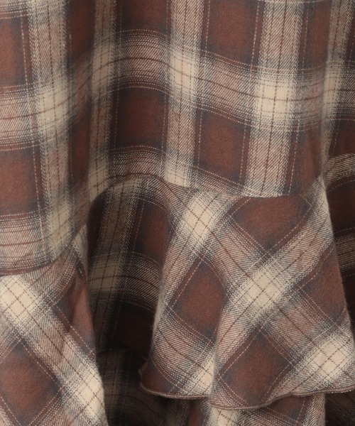 Heather（ヘザー）の「チェックスソティアードロングスカート　239704（スカート・レディース・ブラック系/グレー系/ブラウン系・FREE）」の8枚目の写真