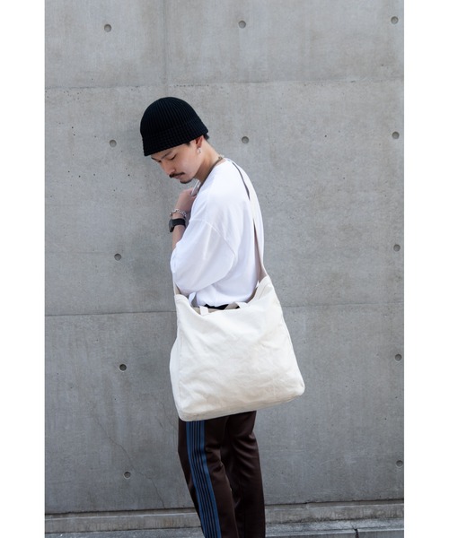 DEVICE+(デバイスプラス)の「DEVICE+ キャンバス 2wayトート ショルダーバッグ(ショルダーバッグ・レディース・ナチュラル/ブラック・FREE)」の11枚目の写真