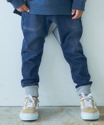 BREEZE | WEB限定 ウエストリブマチ付インディゴパンツ(その他パンツ)