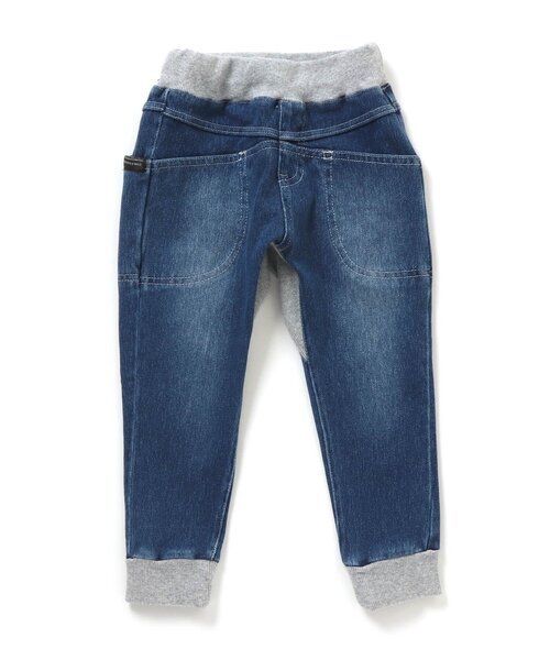 BREEZE（ブリーズ）の「WEB限定 ウエストリブマチ付インディゴパンツ（その他パンツ・キッズ・ブルー/ネイビー・80/90/110/120/130/140/100）」の5枚目の写真